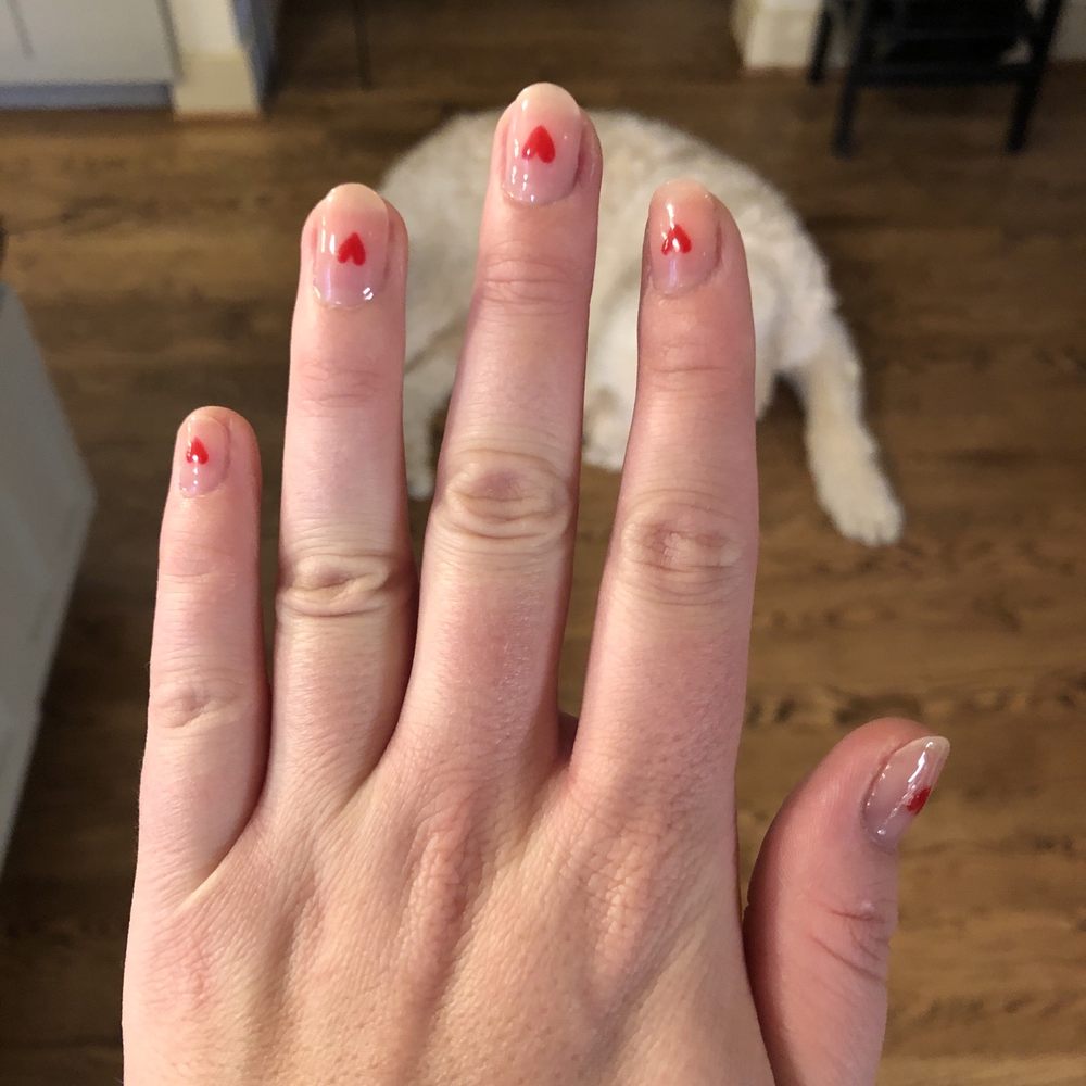 Polish Room Nail Bar - Gel with simple nail art - Nail Salons Near Me - St. Louis, Missouri Polish Room Nail Bar - Gel with simple nail art - Nail Salons Near Me - St. Louis, Missouri