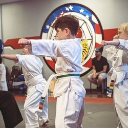 1UP Martial Arts - My son showing good form
