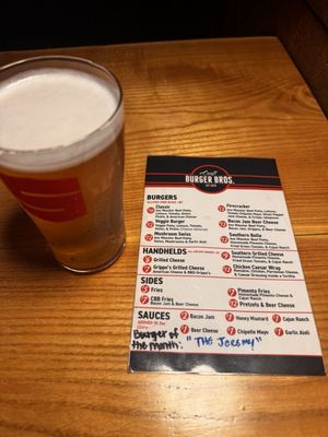 Menu photo 2 Streetside Brewery Cincinnati, OH