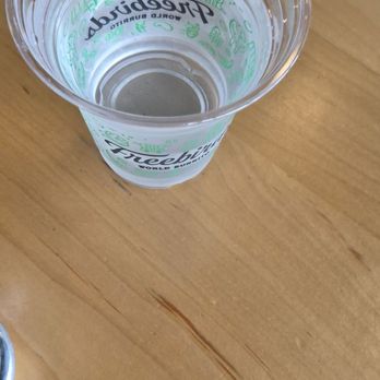 Freebirds World Burrito - Water cup - Mexican Near Me - Humble, Texas