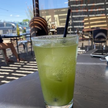 The Water Stop - Green lemonade: Celery, Cucumber, lime, honey - American Near Me - Marfa, Texas The Water Stop - Green lemonade: Celery, Cucumber, lime, honey - American Near Me - Marfa, Texas
