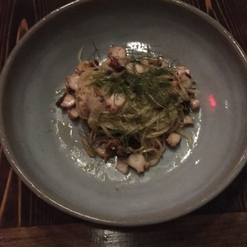 Intero Restaurant - spaghettini with braised octopus - Italian Near Me - Austin, Texas