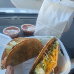 Crazy greasy tacos on taco Tuesday $1.75 ea