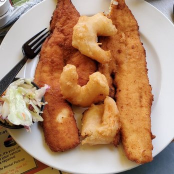 Cole's Pub - Fried fish dinner with beer batter shrimp - Bars Near Me - Imperial, Pennsylvania