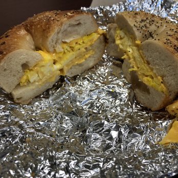 THB Bagelry & Deli - Egg and cheese on an Everything bagel - Bagels Near Me - Timonium, Maryland THB Bagelry & Deli - Egg and cheese on an Everything bagel - Bagels Near Me - Timonium, Maryland
