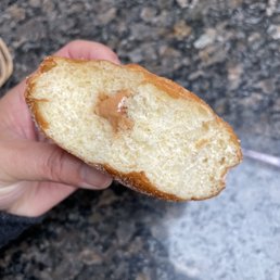 Guava malasada. First couple bites had little filling and were dry