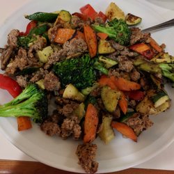 OMG Great Cuisine - Turkey and vegetables plate.