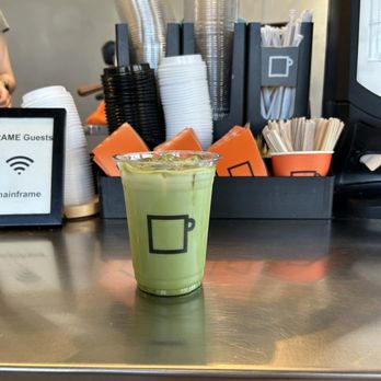 Frame Coffee Roasters - Iced Matcha Latte - Coffee Roasteries Near Me - Vienna, Virginia
