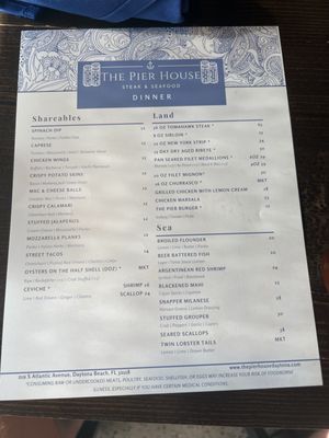 Menu photo 2 The Pier House Daytona Beach, FL Menu photo 2 The Pier House Daytona Beach, FL