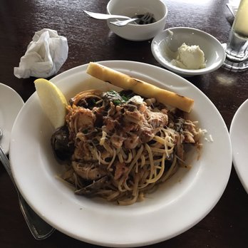 Tidal Raves - Seafood Pasta with Red Sauce! Full clams in the shell--delicious. - New American Near Me - Depoe Bay, Oregon Tidal Raves - Seafood Pasta with Red Sauce! Full clams in the shell--delicious. - New American Near Me - Depoe Bay, Oregon