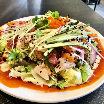 Wasabi Bistro - The best salad ever and is definitely enough to share. - Japanese Near Me - Livermore, California