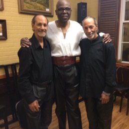 Wayne Silk and Duayne at Hidden Mana Cafe