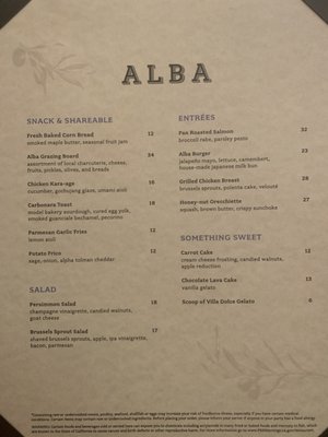 Menu photo 4 ALBA Bar & Café Napa, CA Menu photo 4 ALBA Bar & Café Napa, CA