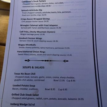 Cattlemen's Fort Worth Steak House - Menu with prices - Dec 2025 - Steakhouses Near Me - Fort Worth, Texas Cattlemen's Fort Worth Steak House - Menu with prices - Dec 2025 - Steakhouses Near Me - Fort Worth, Texas