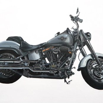 Elise McKenna Design - A custom Harley-Davidson painted on 20x30" canvas. - Commissioned Artists Near Me Elise McKenna Design - A custom Harley-Davidson painted on 20x30" canvas. - Commissioned Artists Near Me