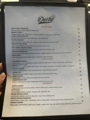 Menu photo 8 Derby - Houston Houston, TX Menu photo 8 Derby - Houston Houston, TX