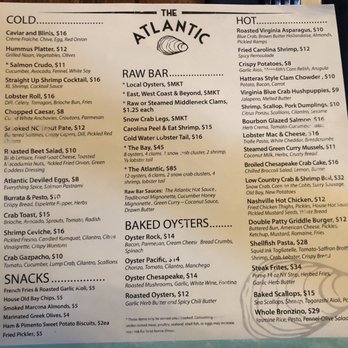 The Atlantic - Menu - Seafood Near Me - Virginia Beach, Virginia The Atlantic - Menu - Seafood Near Me - Virginia Beach, Virginia