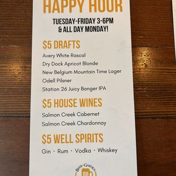 Edgewater Beer Garden - Happy Hour 3-6 Tuesday through Friday and all day Monday - Beer Gardens Near Me - Edgewater, Colorado