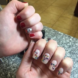 My daughter and I wanted Christmas nails. Time for Nails delivered
