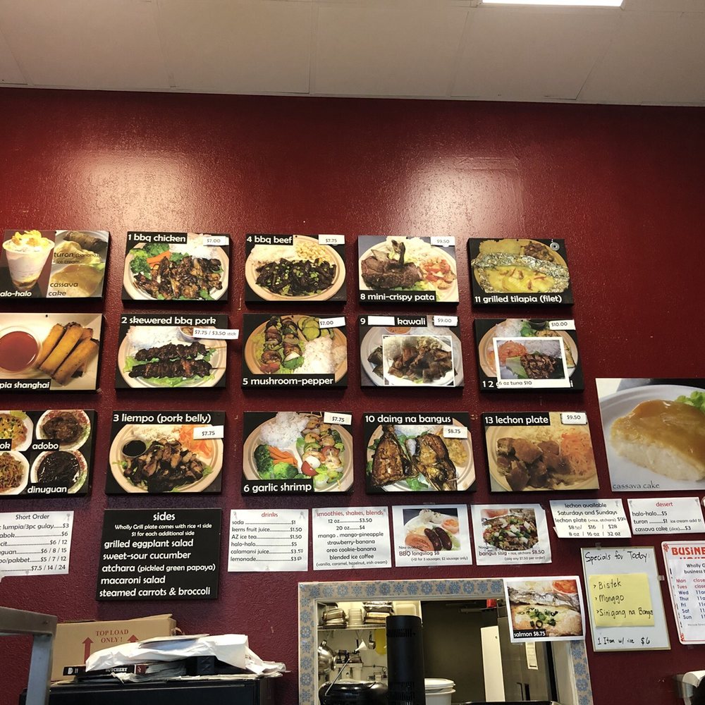 Wholly Grill - The menu - Filipino Near Me - Mesa, Arizona Wholly Grill - The menu - Filipino Near Me - Mesa, Arizona