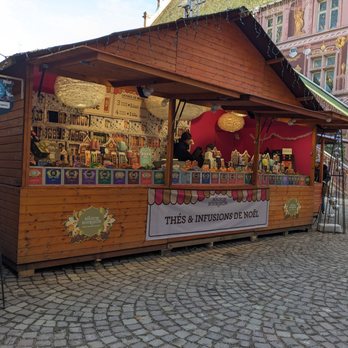 Marché de Noël - Teas for sale at the Marché de Noël, Mulhouse - Christmas Markets Near Me - Mulhouse, 68