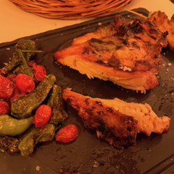 El Celler del Vi - Grilled chicken with grilled shishitos and tomatoes