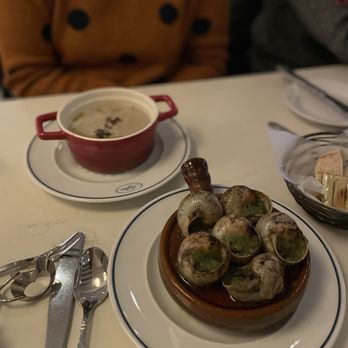 Kristines - Escargot and mushroom soup - French Near Me - Princeton, New Jersey Kristines - Escargot and mushroom soup - French Near Me - Princeton, New Jersey