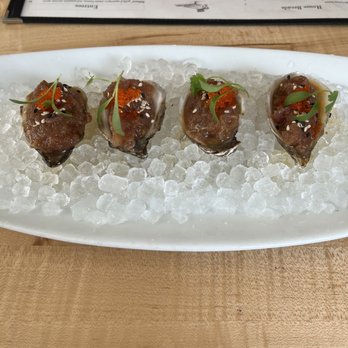 The Royal Tern - Royale (oysters with tuna on top) - Seafood Near Me - Johns Island, South Carolina