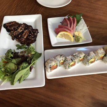 Momiji - HH short ribs, yellowtail, and spicy tuna roll - Japanese Near Me - Seattle, Washington