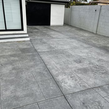 Dec-rative Concrete - a concrete patio in a residential area - Flooring Near Me - Downey, California