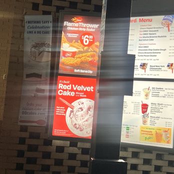 Dairy Queen Grill & Chill - Menu board - Fast Food Near Me - Pelham, Alabama