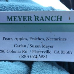 Meyer Ranch - Business card