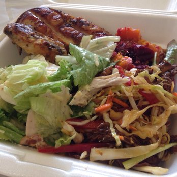 Mums Charcoal And Grill - 1/4 chicken dinner with three salads. Delicious - Rotisserie Chicken Near Me - Pialba, QLD