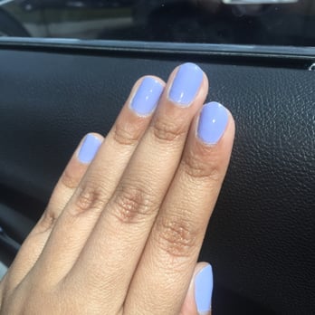 C T Nails - OPI color, "You're Such a Budapest" mani done by Colombian woman - Nail Salons Near Me - North Miami, Florida