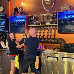 Megaton Brewery - Some favorite bartenders pouring beers