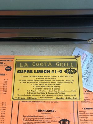 Menu photo 5 La Costa Grill Arroyo Grande, CA
