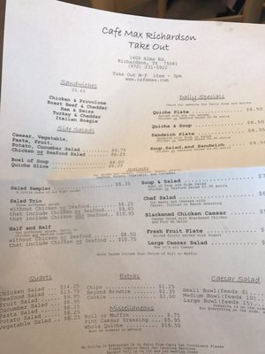 Menu photo 5 Cafe Max Richardson Richardson, TX