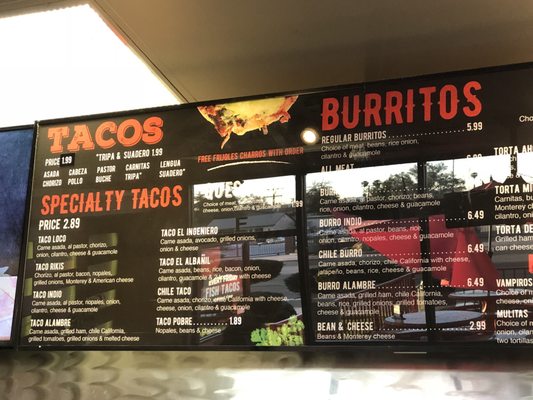 Menu photo 1 Tijuana's Tacos Moreno Valley, CA