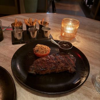 Bourbon Steak - NY strip and French fries - Steakhouses Near Me - New York, New York Bourbon Steak - NY strip and French fries - Steakhouses Near Me - New York, New York