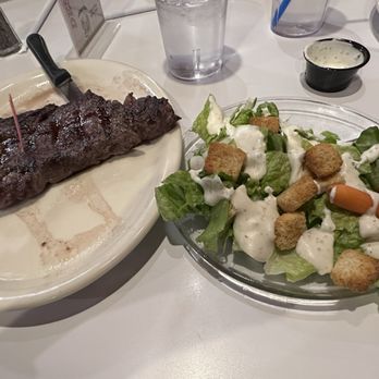 Bear Trapper Restaurant - Ribeye with added salad - American Near Me - Garden City, Utah Bear Trapper Restaurant - Ribeye with added salad - American Near Me - Garden City, Utah