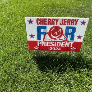 Cherry Hut - Cherry Jerry for President - American Near Me - Beulah, Michigan Cherry Hut - Cherry Jerry for President - American Near Me - Beulah, Michigan