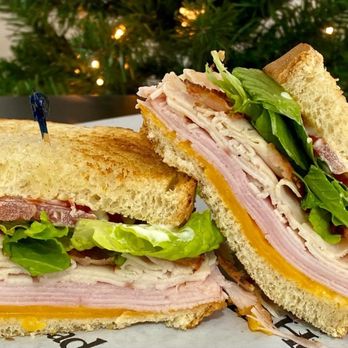 Roundabout Deli - a picture of a sandwich on a plate - Delis Near Me - Dahlonega, Georgia