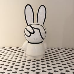 Spiegel - Another icon: Nijntje, or Miffy as she is called abroad. The Original Nijntje is created by Dick Bruna.This one was designed by Irma Boom.