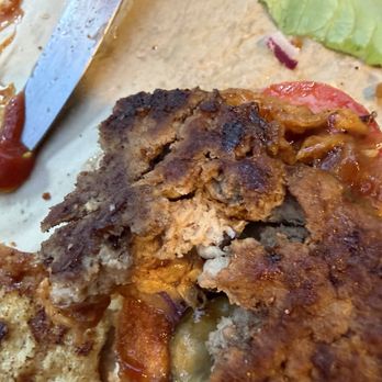The Oaks - Over cooked burger. Very dry. No juices. - Breakfast & Brunch Near Me - Ogden, Utah