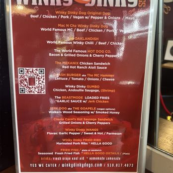 Winky Dinky Dogs - Menu - Hot Dogs Near Me - Oakland, California Winky Dinky Dogs - Menu - Hot Dogs Near Me - Oakland, California