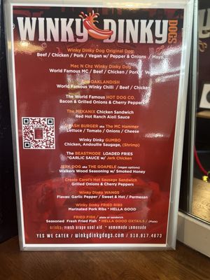 Menu photo 1 Winky Dinky Dogs Oakland, CA Menu photo 1 Winky Dinky Dogs Oakland, CA