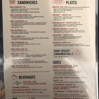 Denver Biscuit Co. - Colfax - Biscuit Menu - Sandwiches Near Me - Denver, Colorado