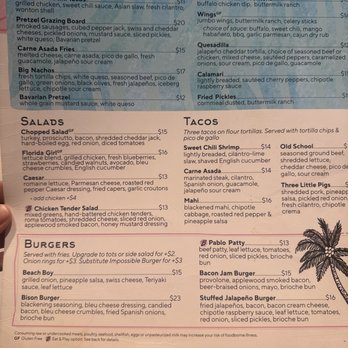 Beach Bowl - Menu - Bowling Near Me - Jacksonville Beach, Florida