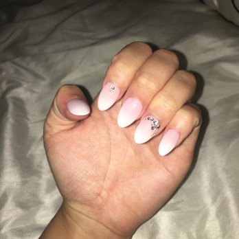 Nail Leisure - Ombré nails with a little bling. GEL X - Skin Care Near Me - Arcadia, California