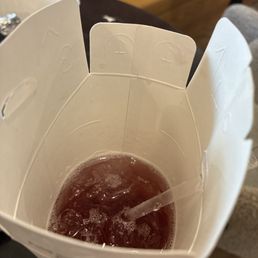 Hibiscus tea with sparkling water. Hibiscus tea with sparkling water.